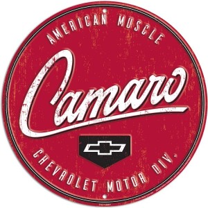 Chevy Camaro Round Sign 30cm
