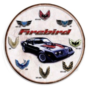 Pontiac Firebird Logos Round Sign 30cm