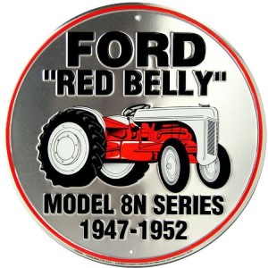 Ford Red Belly Round Sign 30cm