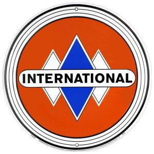 International Harvester Round Sign 30cm