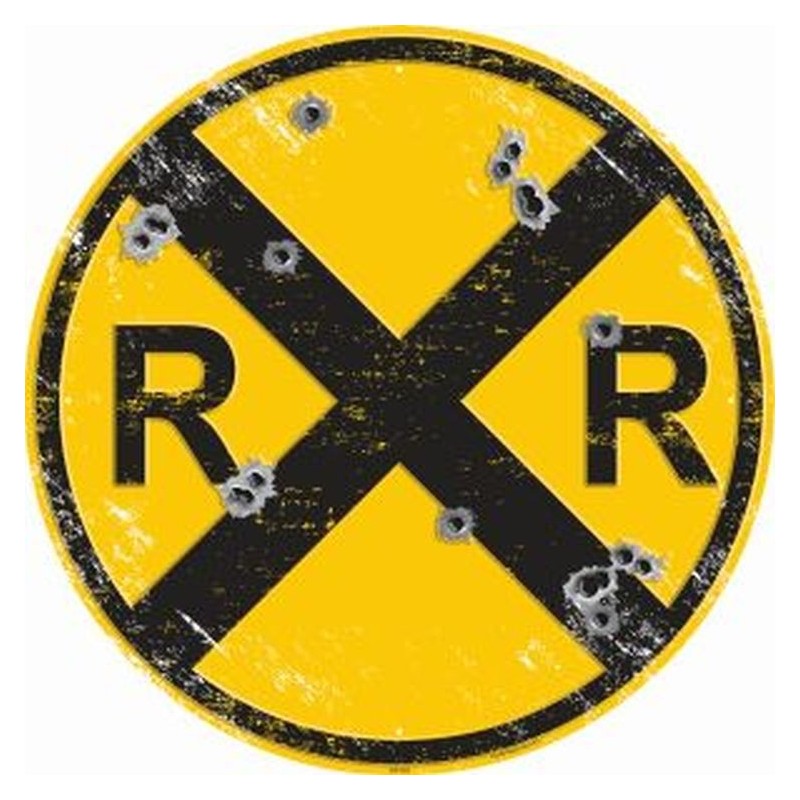Railroad with Bullet Holes 60cm