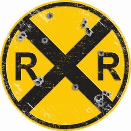 Railroad with Bullet Holes 60cm