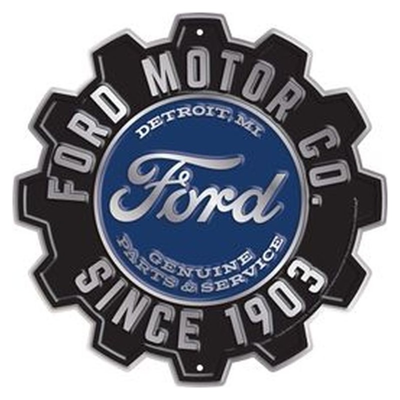 Ford Gear 24 in Die Cut Sign 60cm