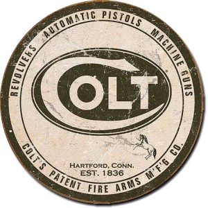 Colt Logo Round Sign 30cm