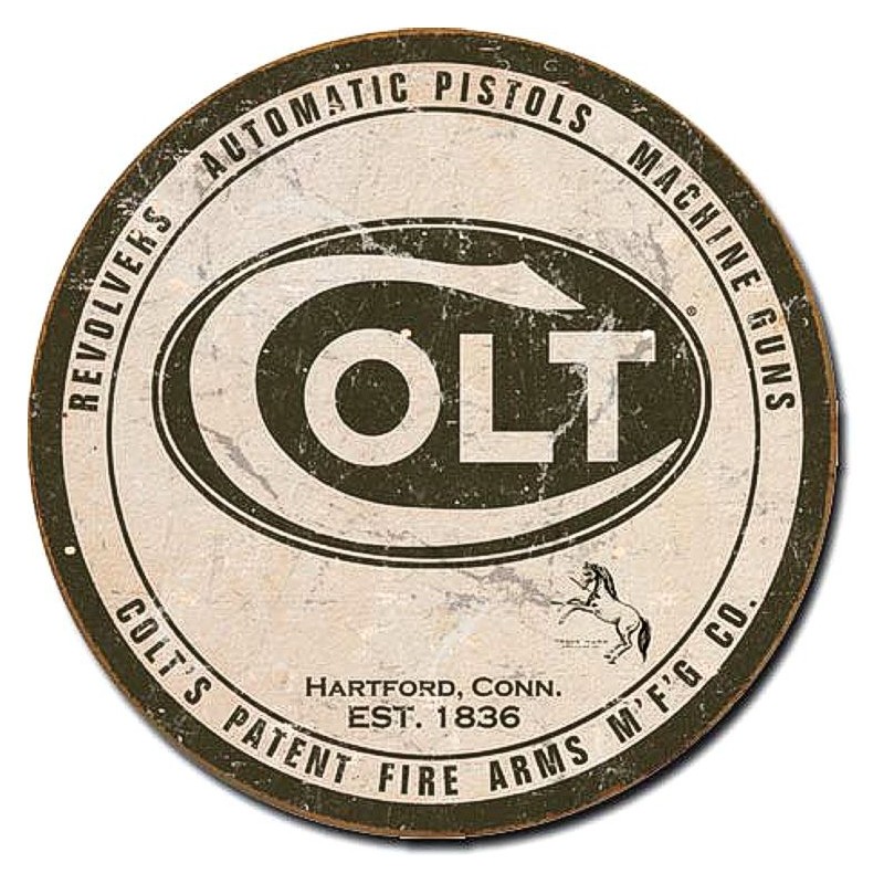 Colt Logo Round Sign 30cm