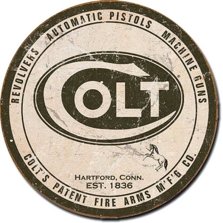 Colt Logo Round Sign 30cm