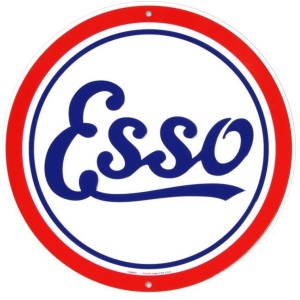Esso Oil Round Sign 30cm