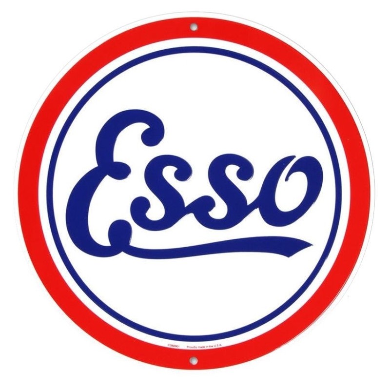 Esso Oil Round Sign 30cm