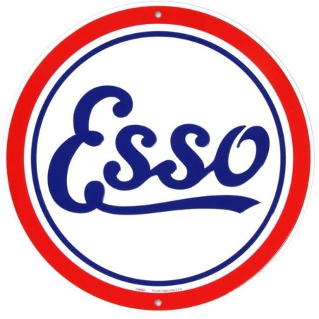 Esso Oil Round Sign 30cm