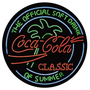 Coke Neon Round Sign 30cm