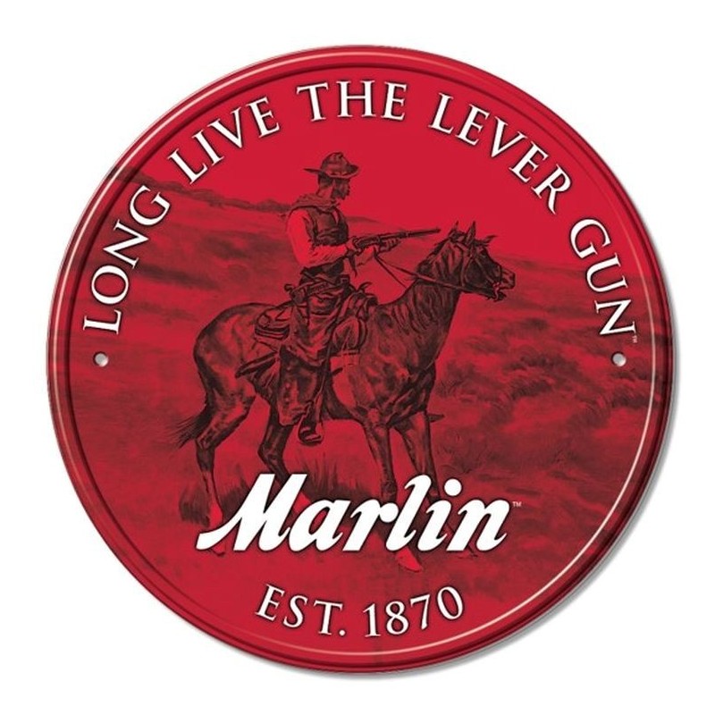 Marlin Lever Rifle Round Sign 30cm
