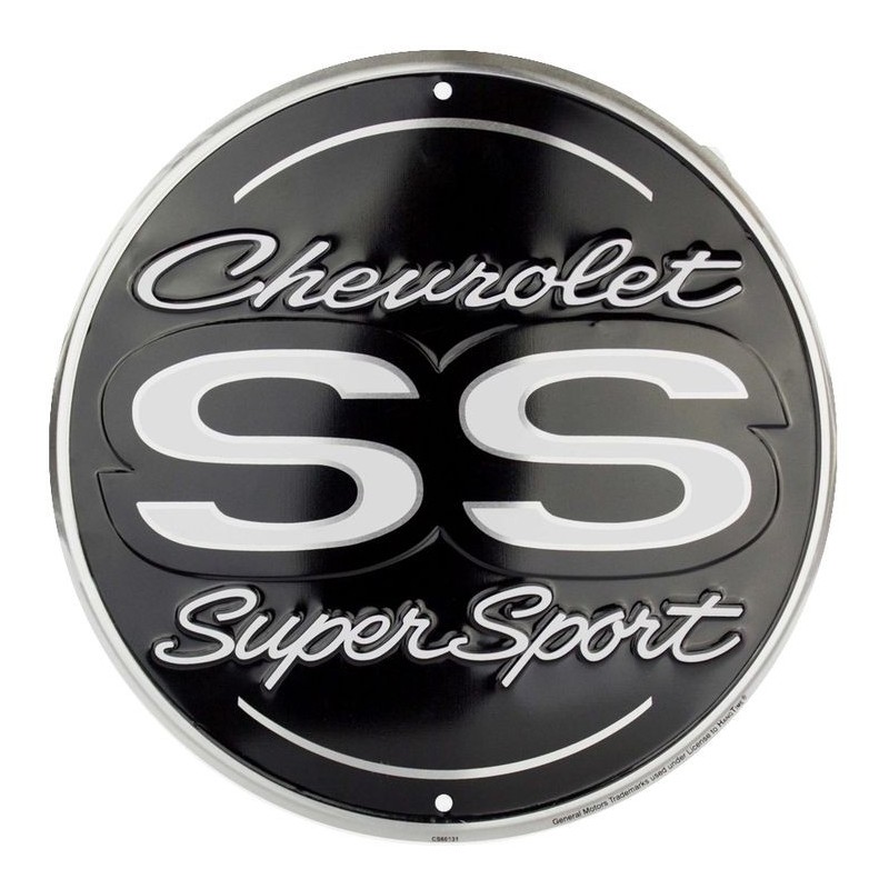 Chevy Super Sport Round Sign 30cm