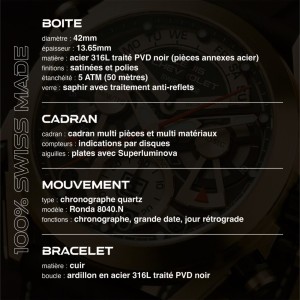 Louis Chevrolet Big Curve Chrono Black